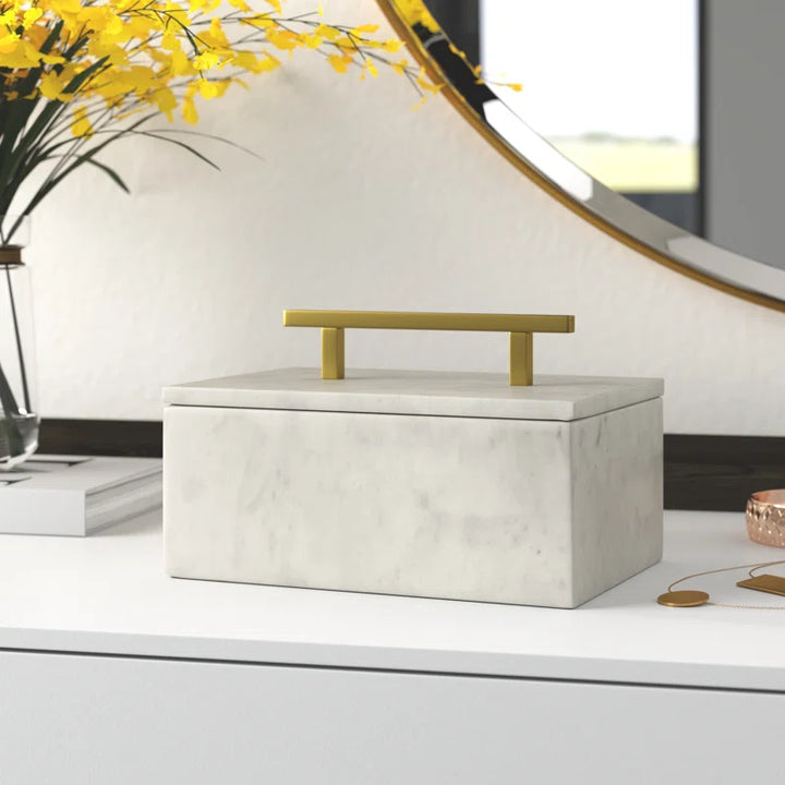 Palmerina Marble Decorative Box