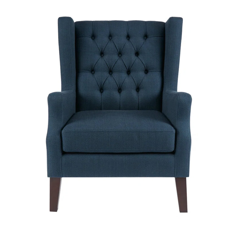 Allis Upholstered Button Tufted Wingback Chair