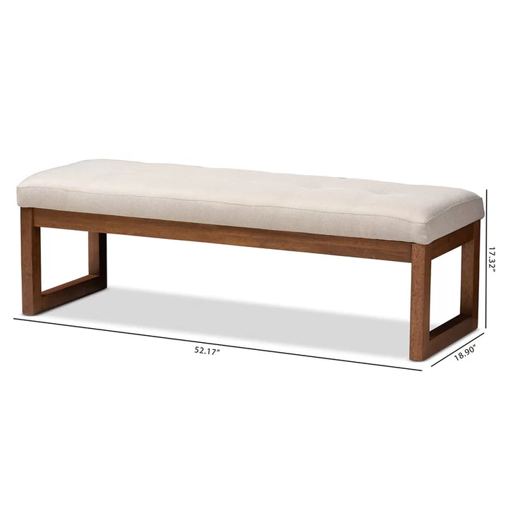 Chmura Polyester Blend Upholstered Bench