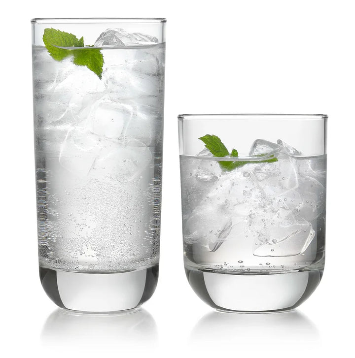 Polaris 16-Piece Tumbler and Rocks Glass Set