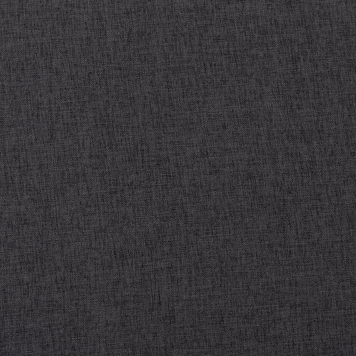 Lovise Mid-Century Modern Dark Grey Fabric Upholstered Walnut Brown Finished Wood Ottoman