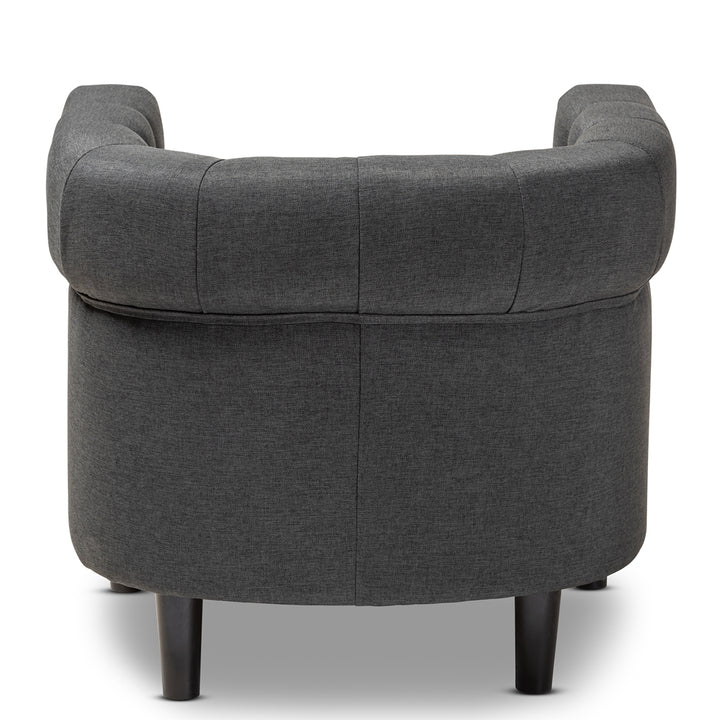 Gray armchair on a white background