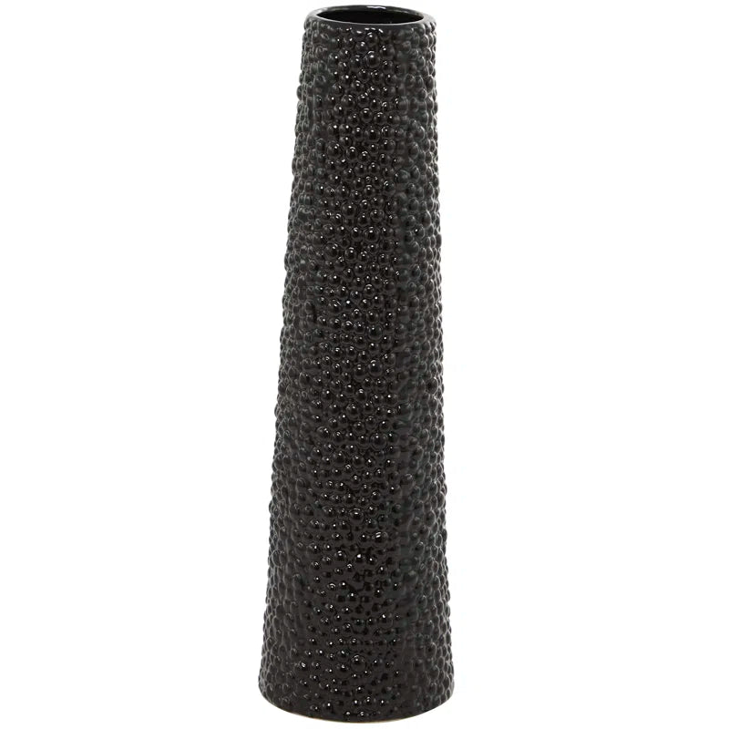 Ceramic Tall Decorative Vase with Bubble Texture