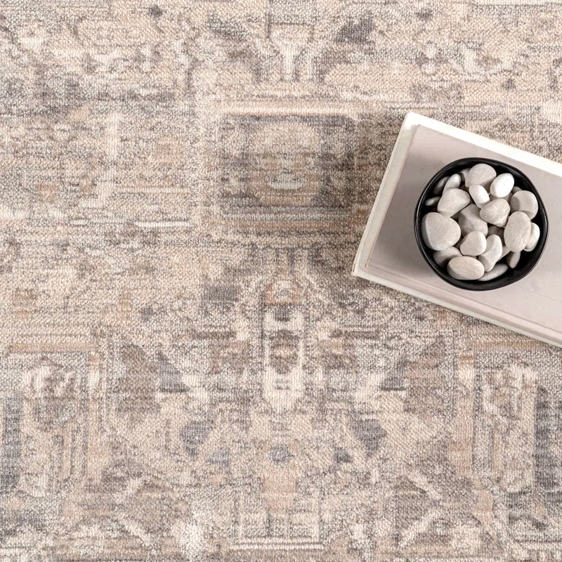 Wideman Medallion Area Rug for Living Room Bedroom Dining Room Kitchen, Neutral/Beige