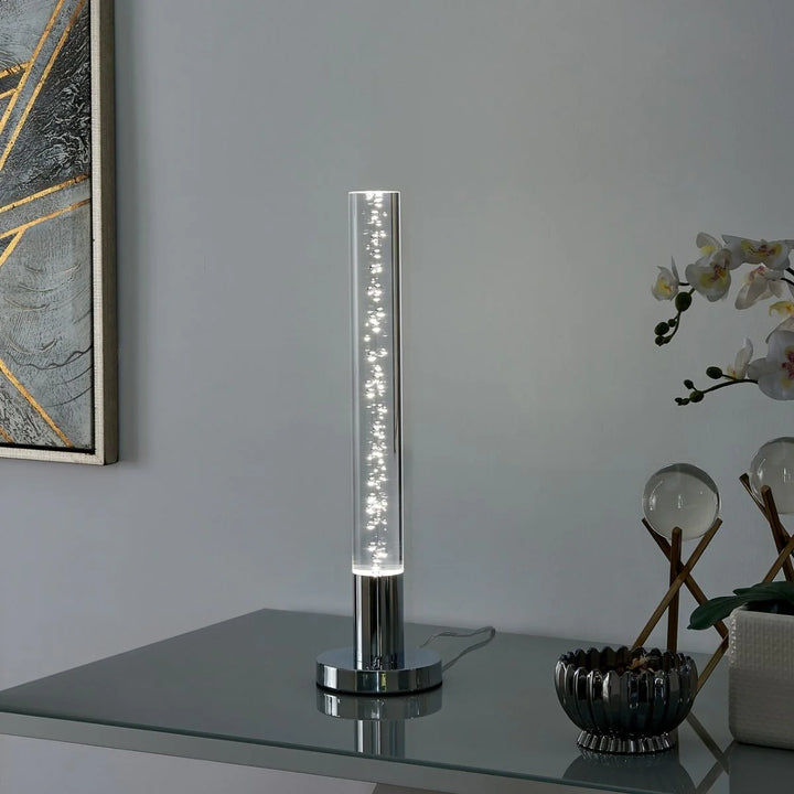 Acrylic cylinder Table Lamp with a Touch Switch 