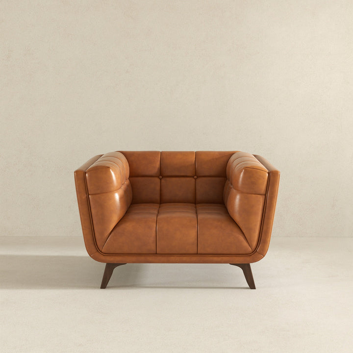 Addison Cognac Leather Lounge Chair