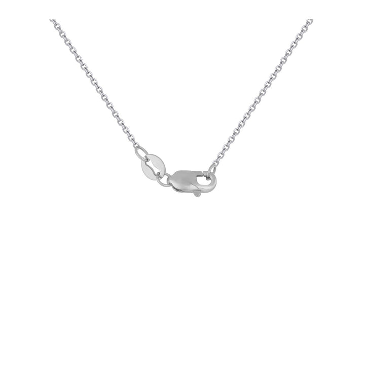 Triple Triangle Pendant with Diamonds in 14k White Gold (1/5 cttw)