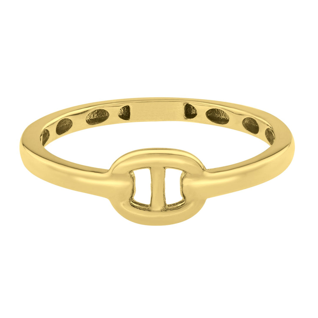 Mariner Link Style Ring in 14K Yellow Gold