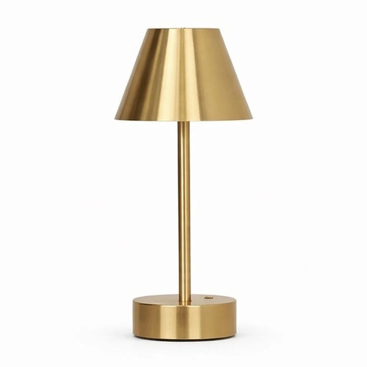Elegance Rechargeable LED Table Lamp Plated Brass