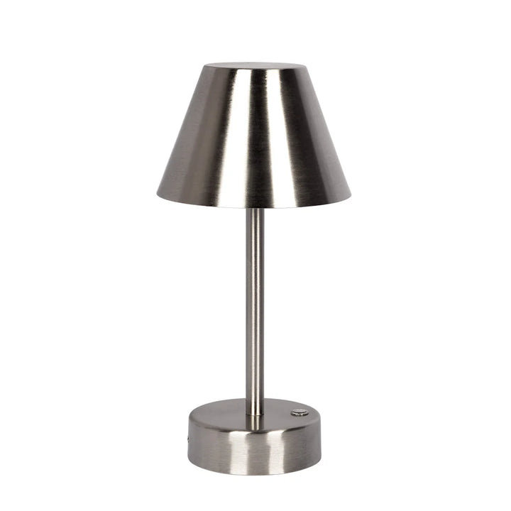 Elegance Rechargeable LED Table Lamp in Brushed Nickel