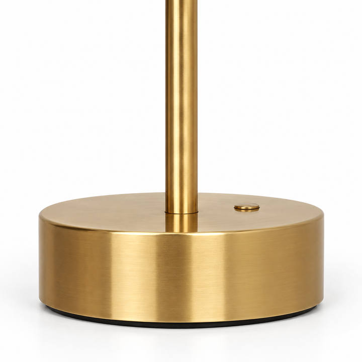 Elegance Rechargeable LED Table Lamp Plated Brass