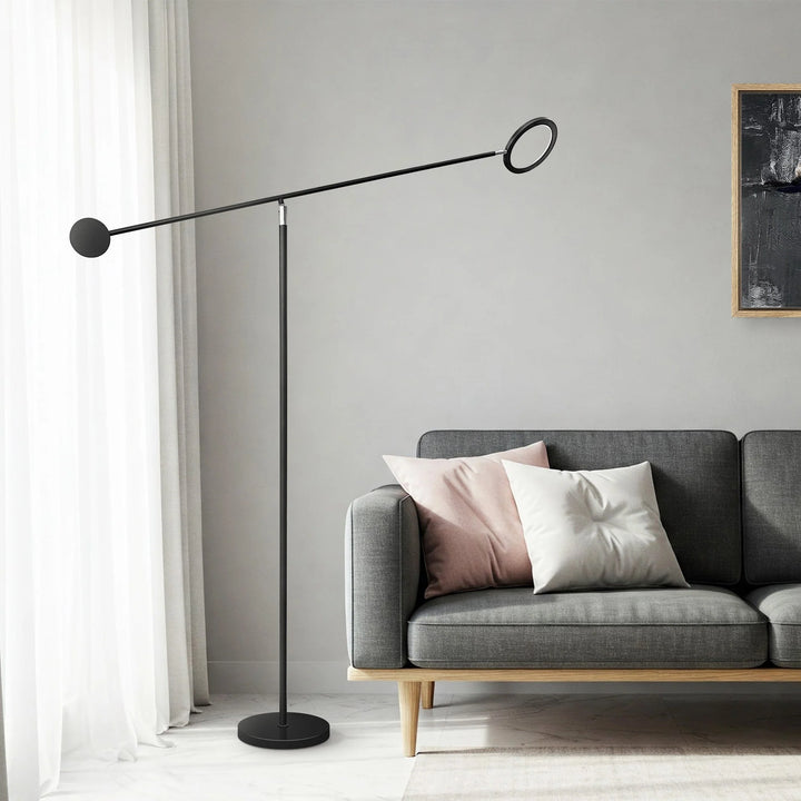 Floor Lamp – Black and Chrome