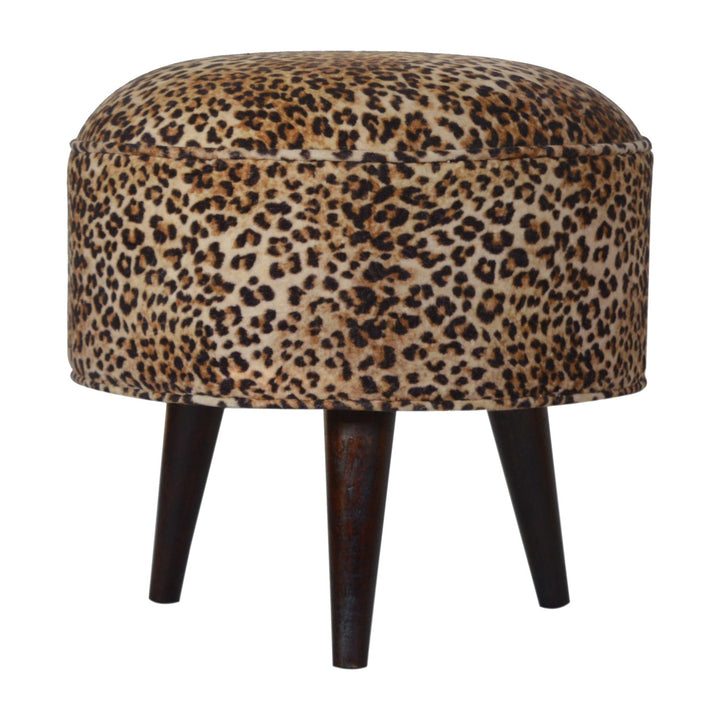 Leopard Style Footstool
