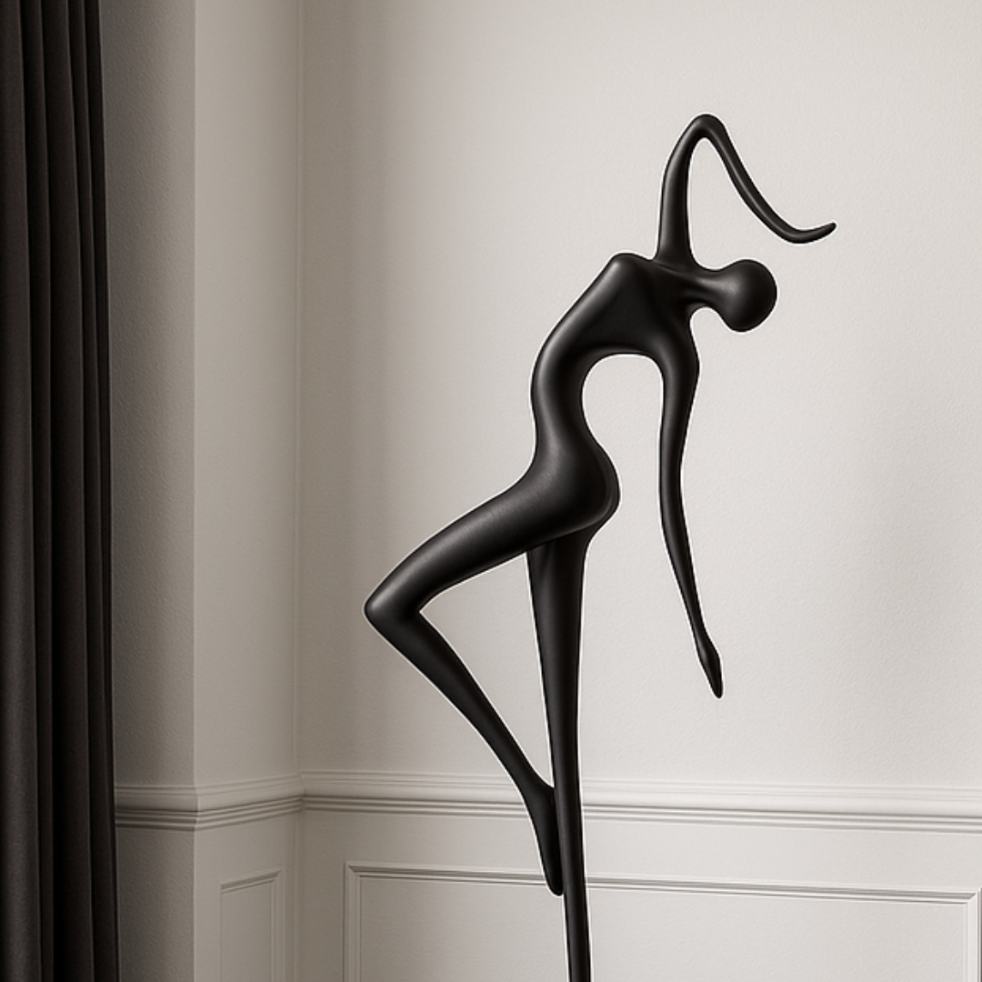 Grace in Motion Sculpture in Black