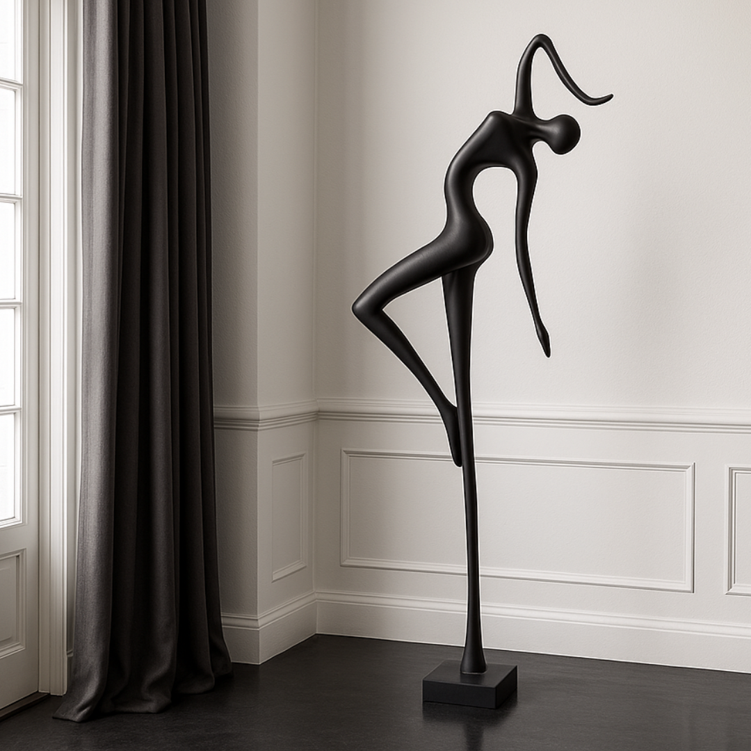 Grace in Motion Sculpture in Black