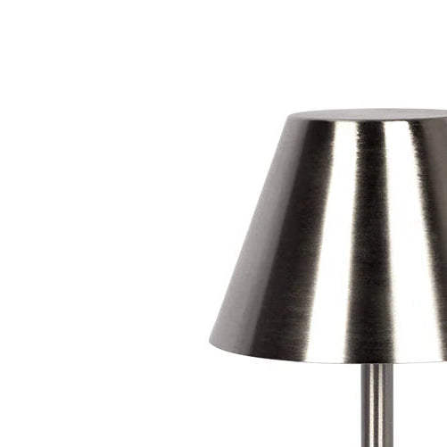 Elegance Rechargeable LED Table Lamp in Brushed Nickel