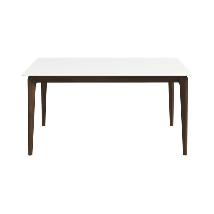 Lindsey Solid Wood White Top Dining Table