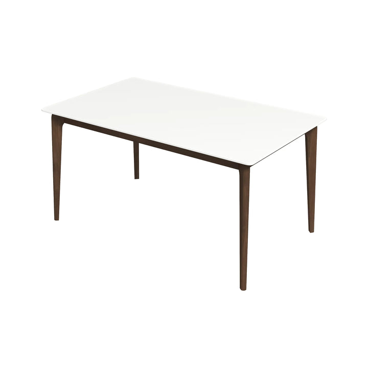 Lindsey Solid Wood White Top Dining Table