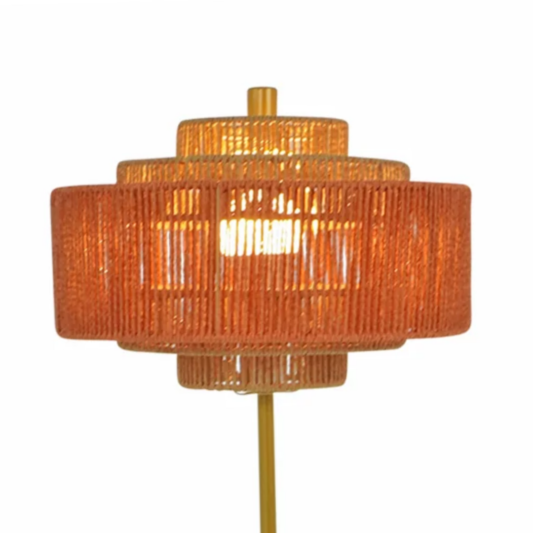 Phosma Floor Lamp Gold and Natural - Terracotta