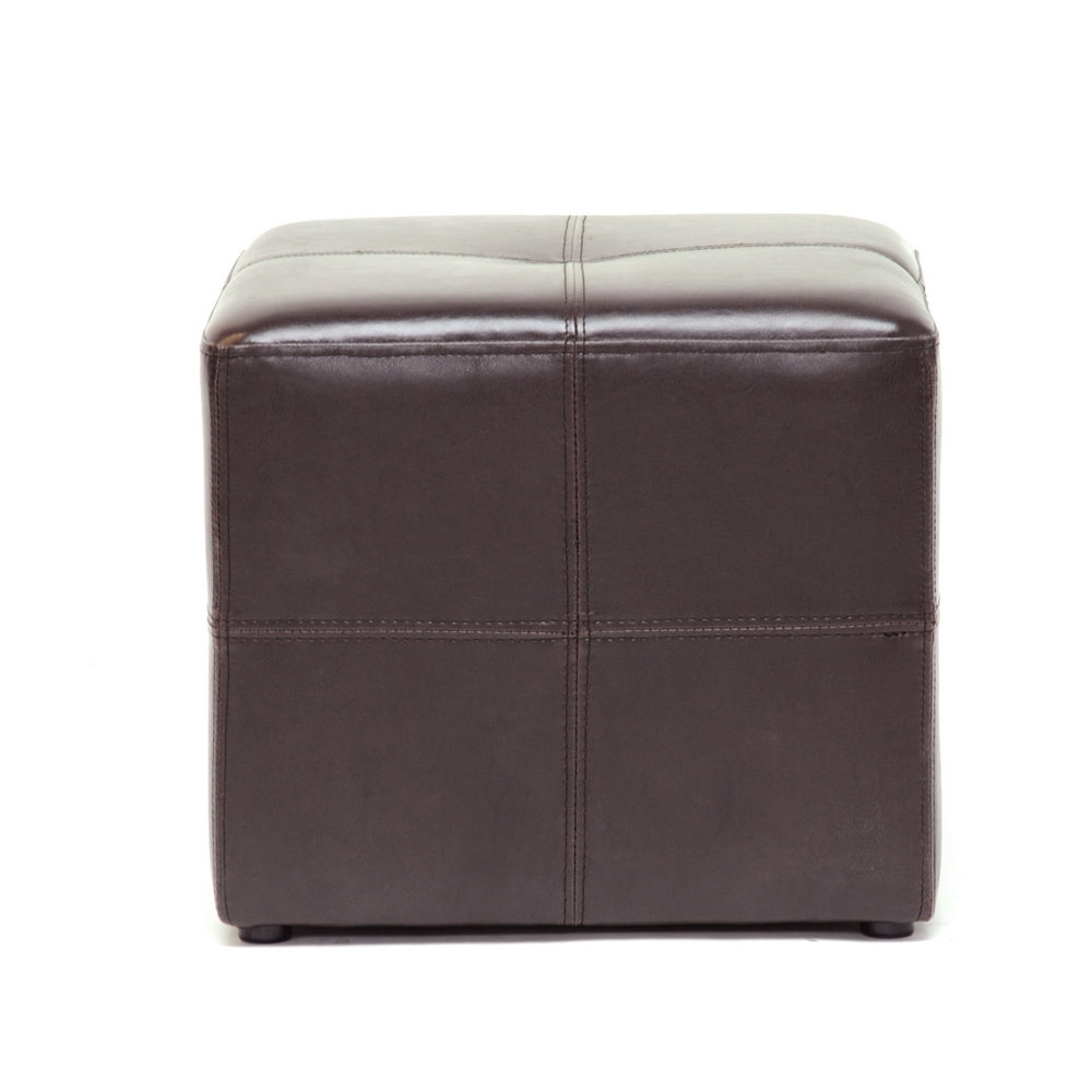 Baxton Studio Nox Dark Brown Ottoman