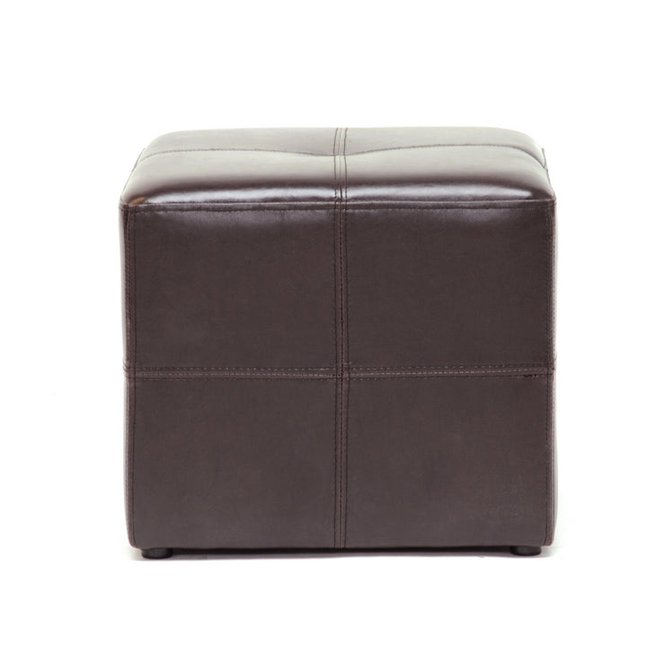 Baxton Studio Nox Dark Brown Ottoman