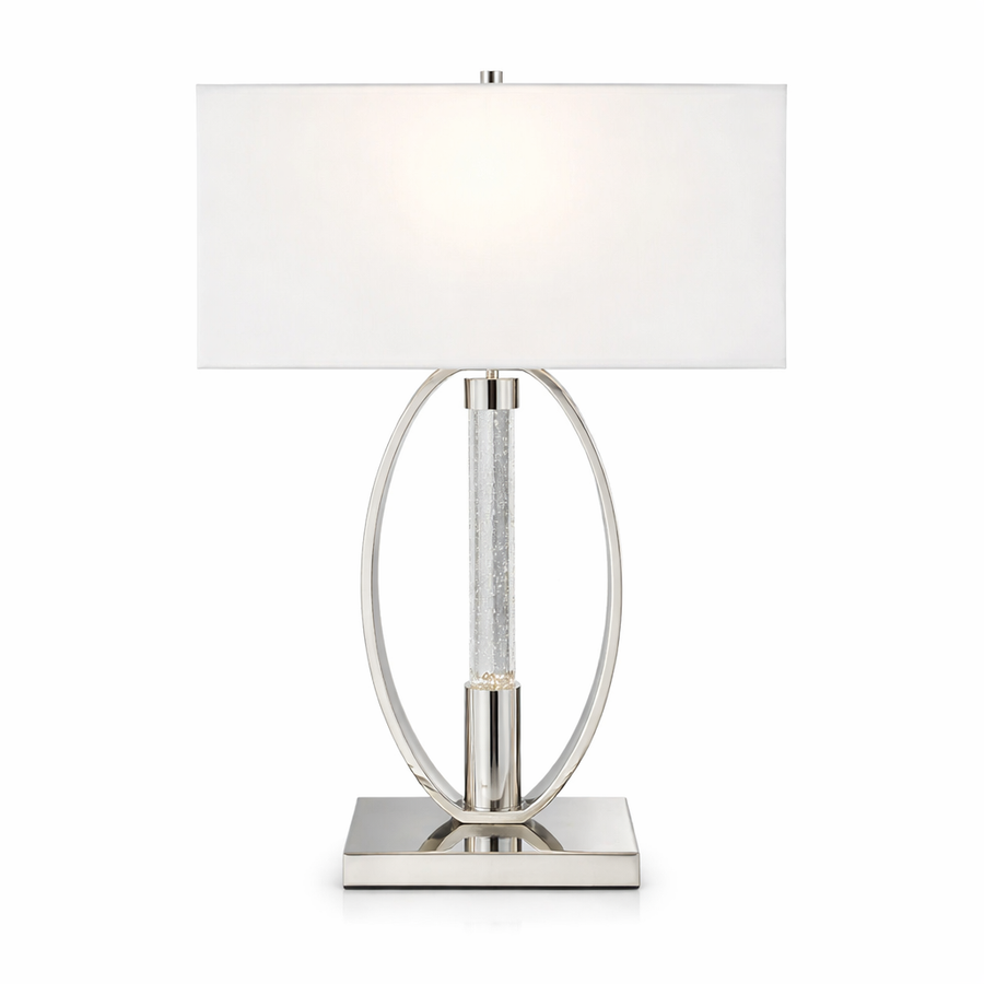 Sparkling Crystal & Chrome Table Lamp 2 Light