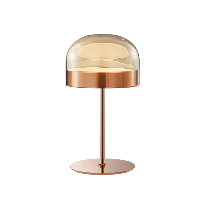 Iron and Champagne Glass Table Lamp – Rose Gold