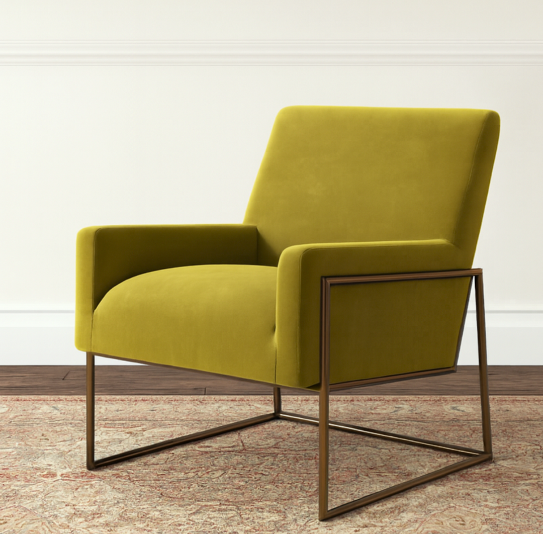New York Accent Chair Olive Green