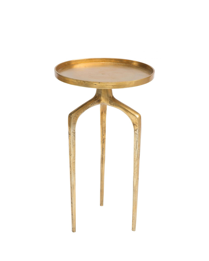 Como Accent Table Set Antique Gold