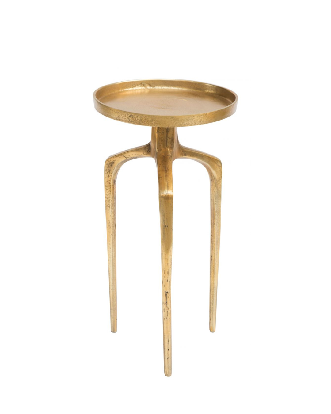 Como Accent Table Set Antique Gold