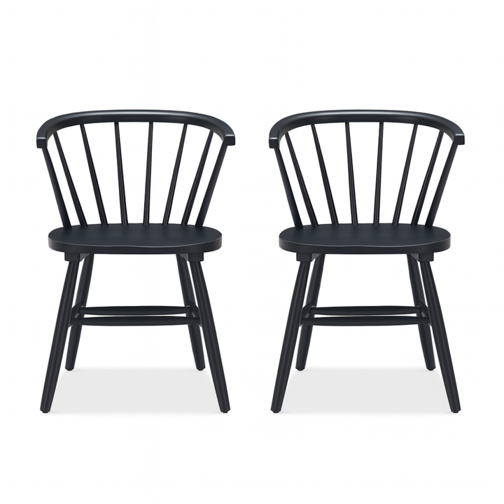 Stenger Dining Chair Black (Set of 2)