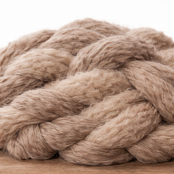 Vigo Modern and Contemporary Sand Hand-Tufted Wool Blend Area Rug