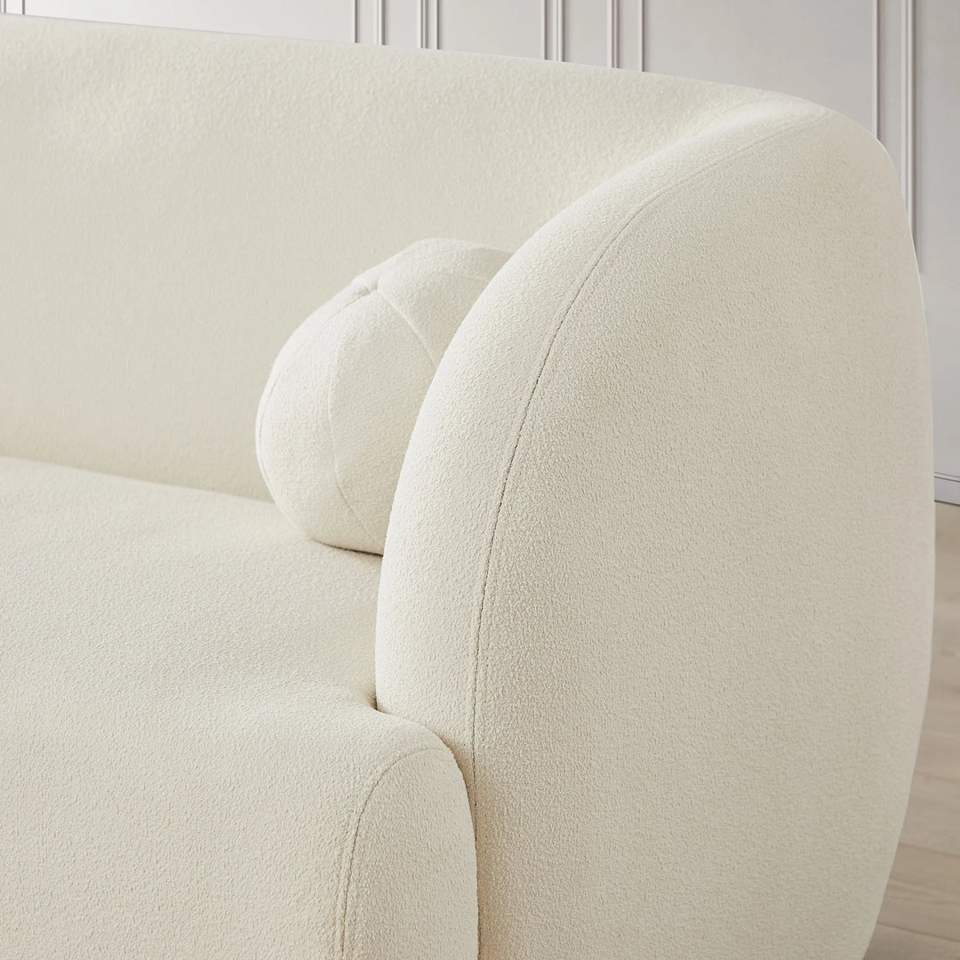 Anna Ivory Boucle Sofa