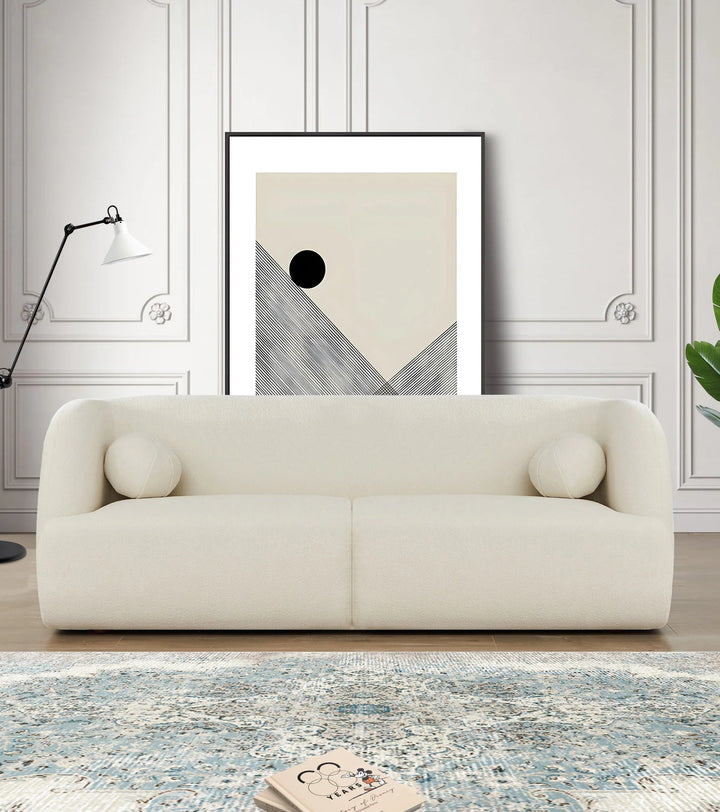 Anna Ivory Boucle Sofa