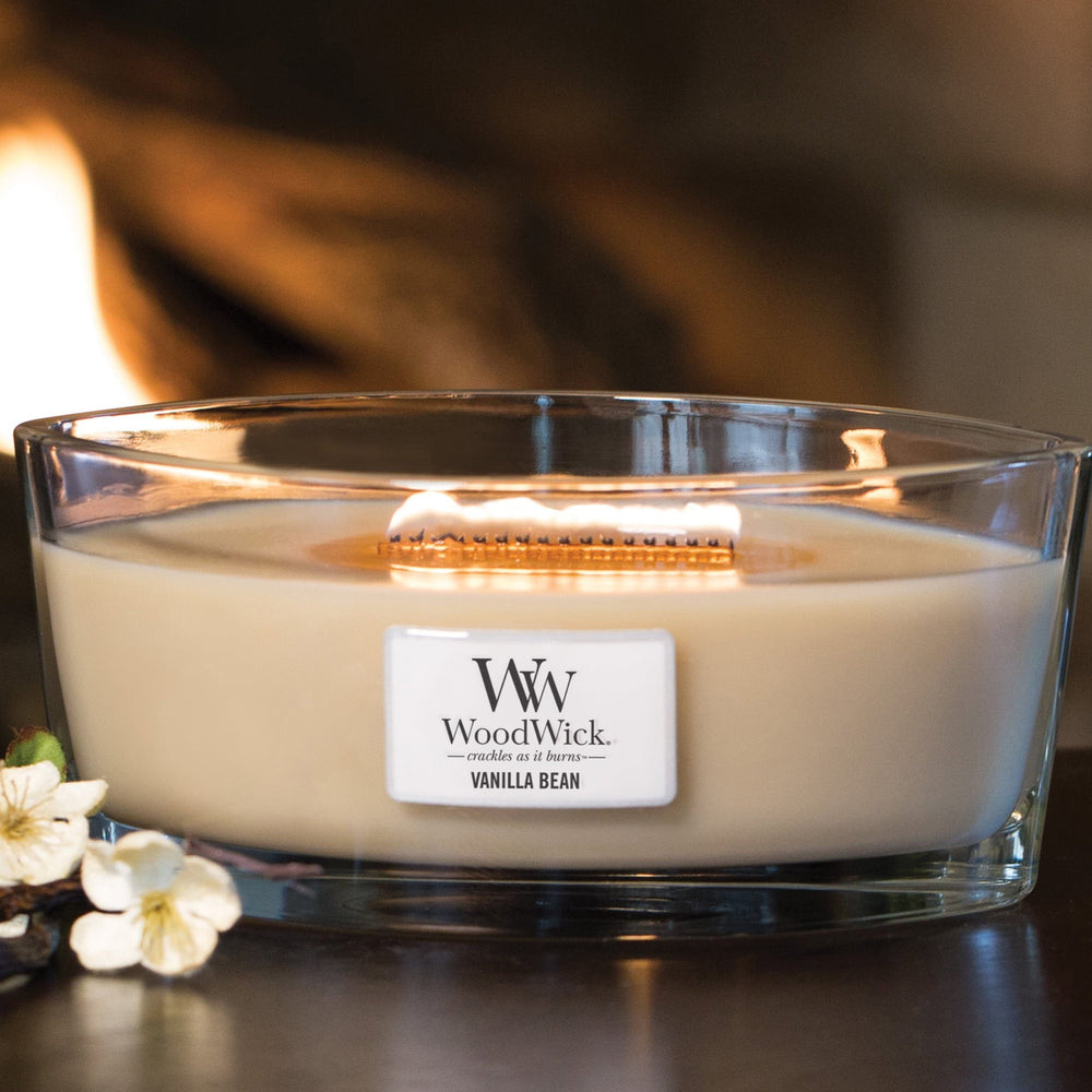 Woodwick Ellipse Candle, Vanilla Bean, 16 Oz