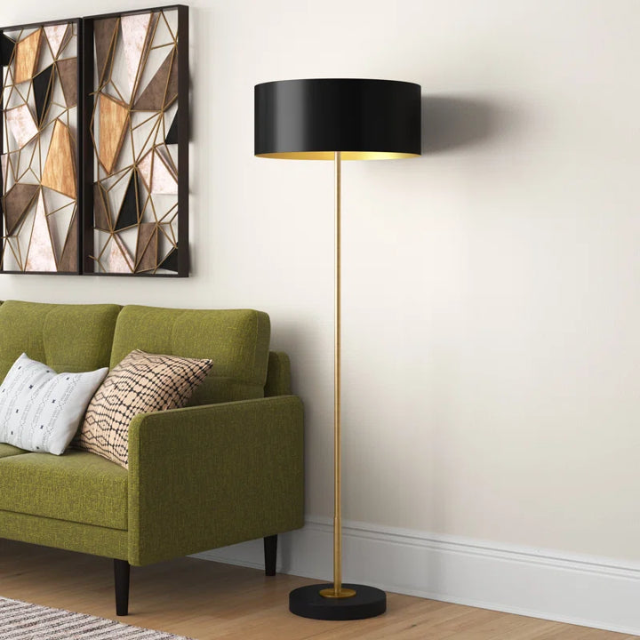 Ansi 62.75'' Brass/Blackened Bronze Traditional Floor Lamp