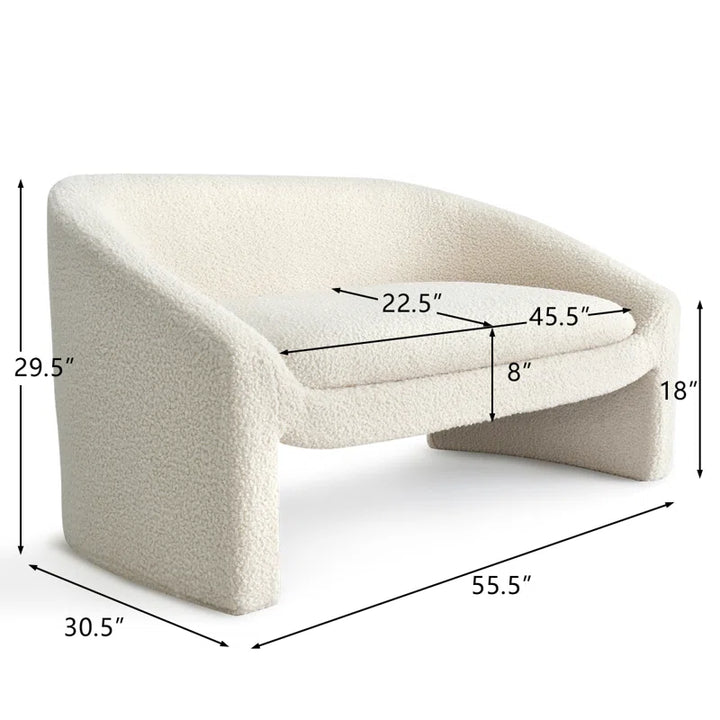 Armelia 55.5'' Upholstered Loveseat