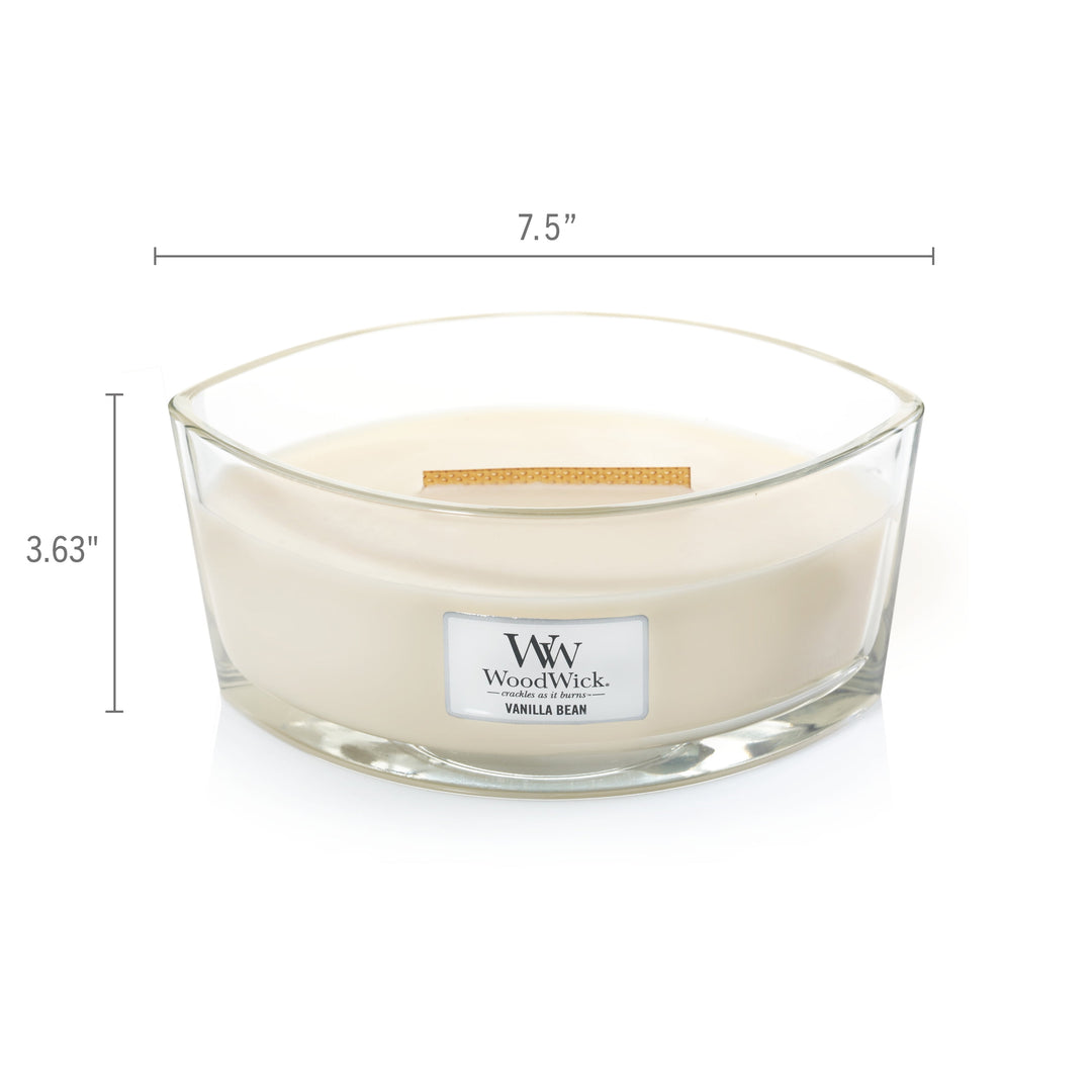 Woodwick Ellipse Candle, Vanilla Bean, 16 Oz