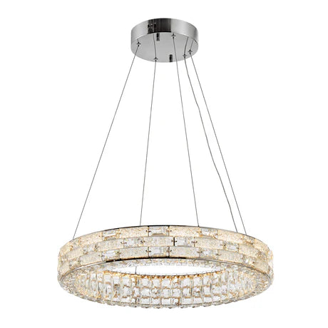 Chandelier with crystal accents on a white background