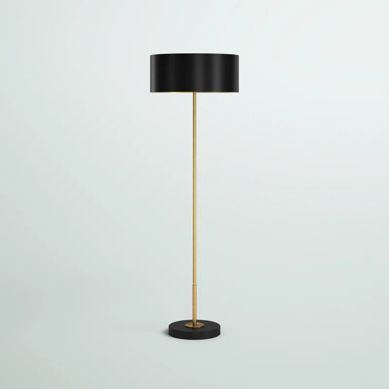 Ansi 62.75'' Brass/Blackened Bronze Traditional Floor Lamp