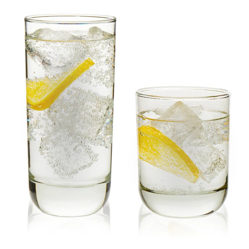 Polaris 16-Piece Tumbler and Rocks Glass Set