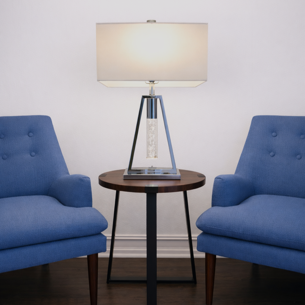 Table Lamp Night Light with Crystal Tube