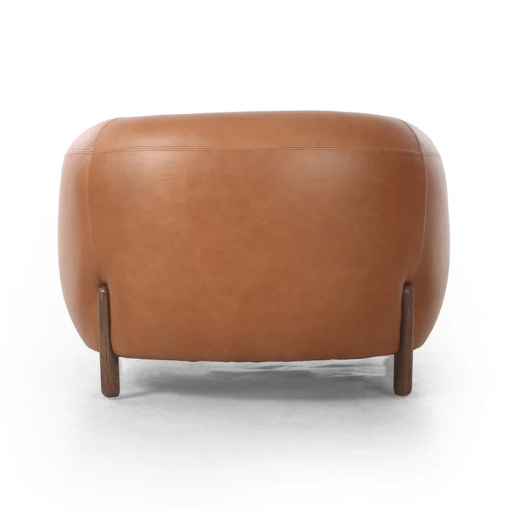 Bruno Leather Barrel Chair