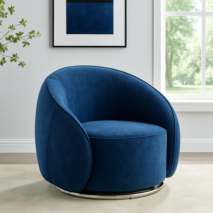 Sapphire Swing Luxury Swivel Accent Chair: