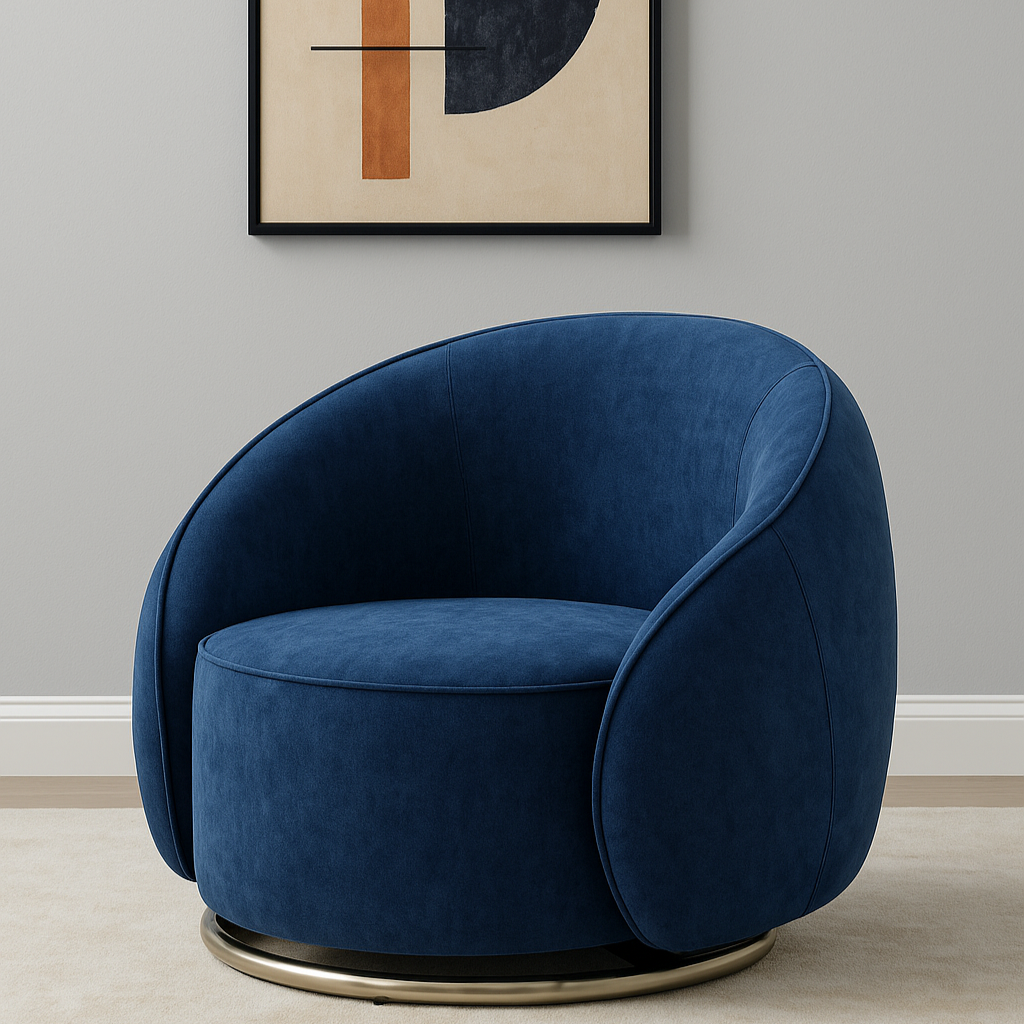 Sapphire Swing Luxury Swivel Accent Chair: