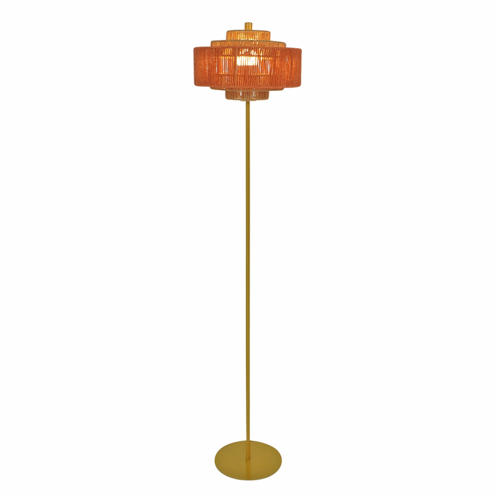 Phosma Floor Lamp Gold and Natural - Terracotta