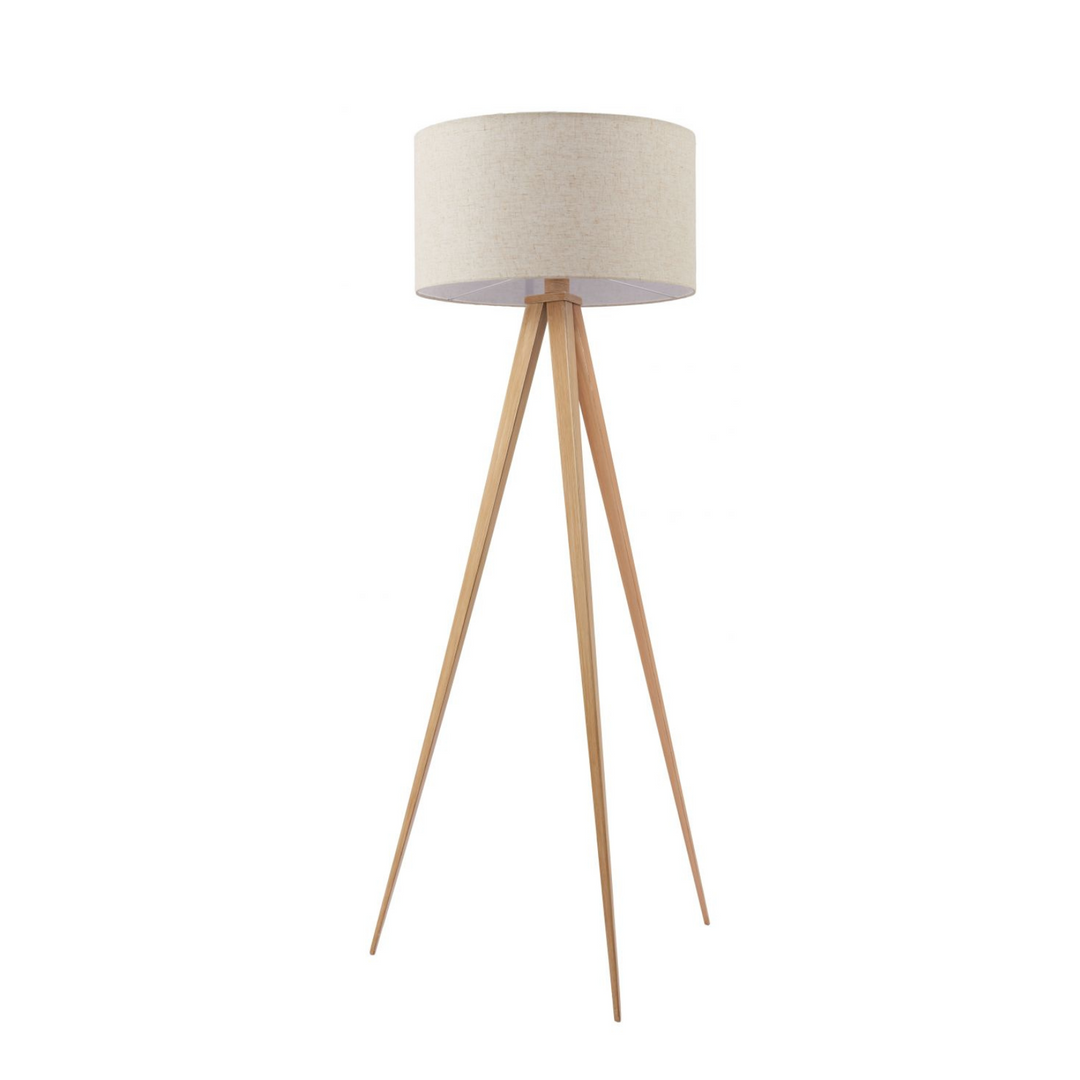 Imperial Floor Lamp Beige & Natural