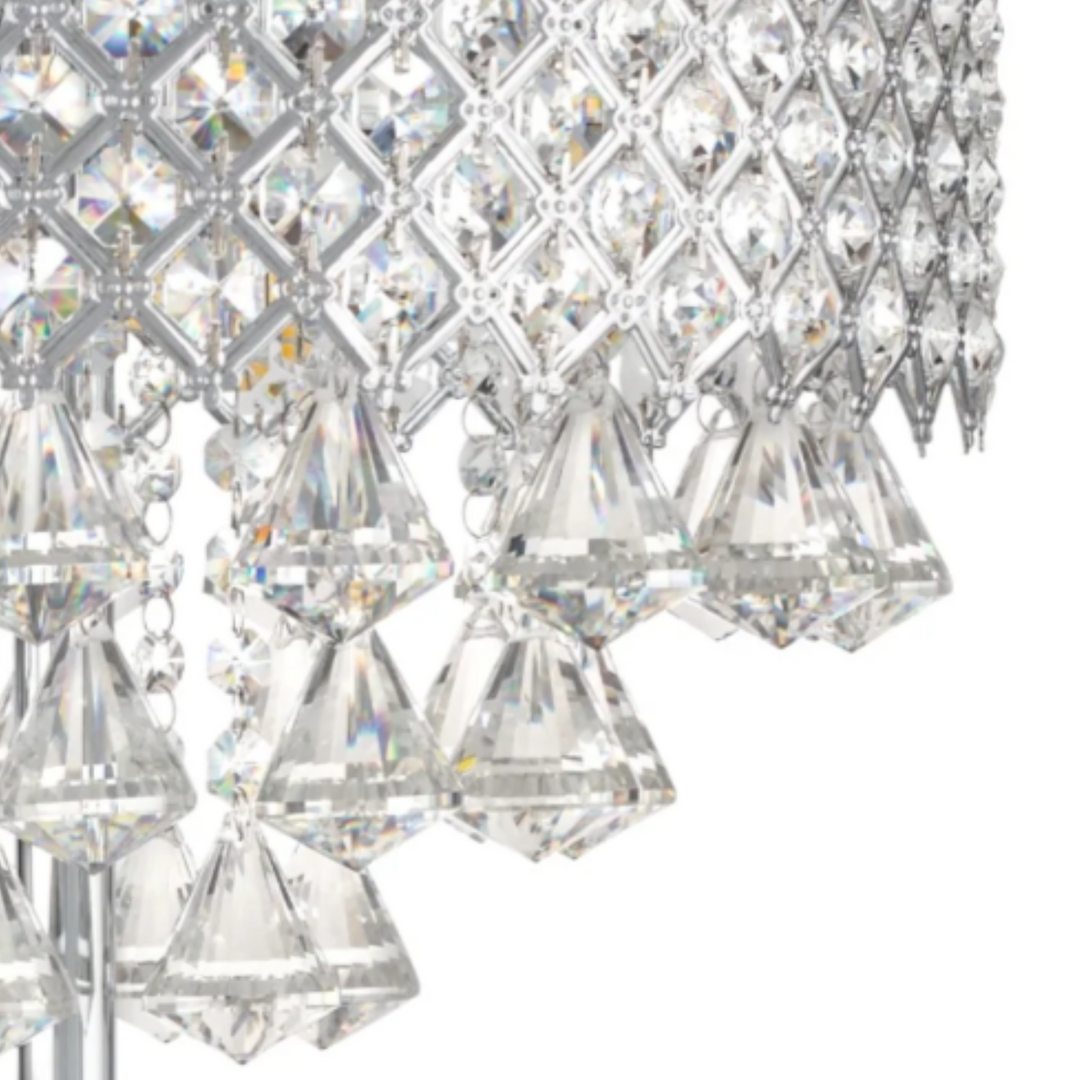 Grand 6 LED Light Table Lamp. Chrome