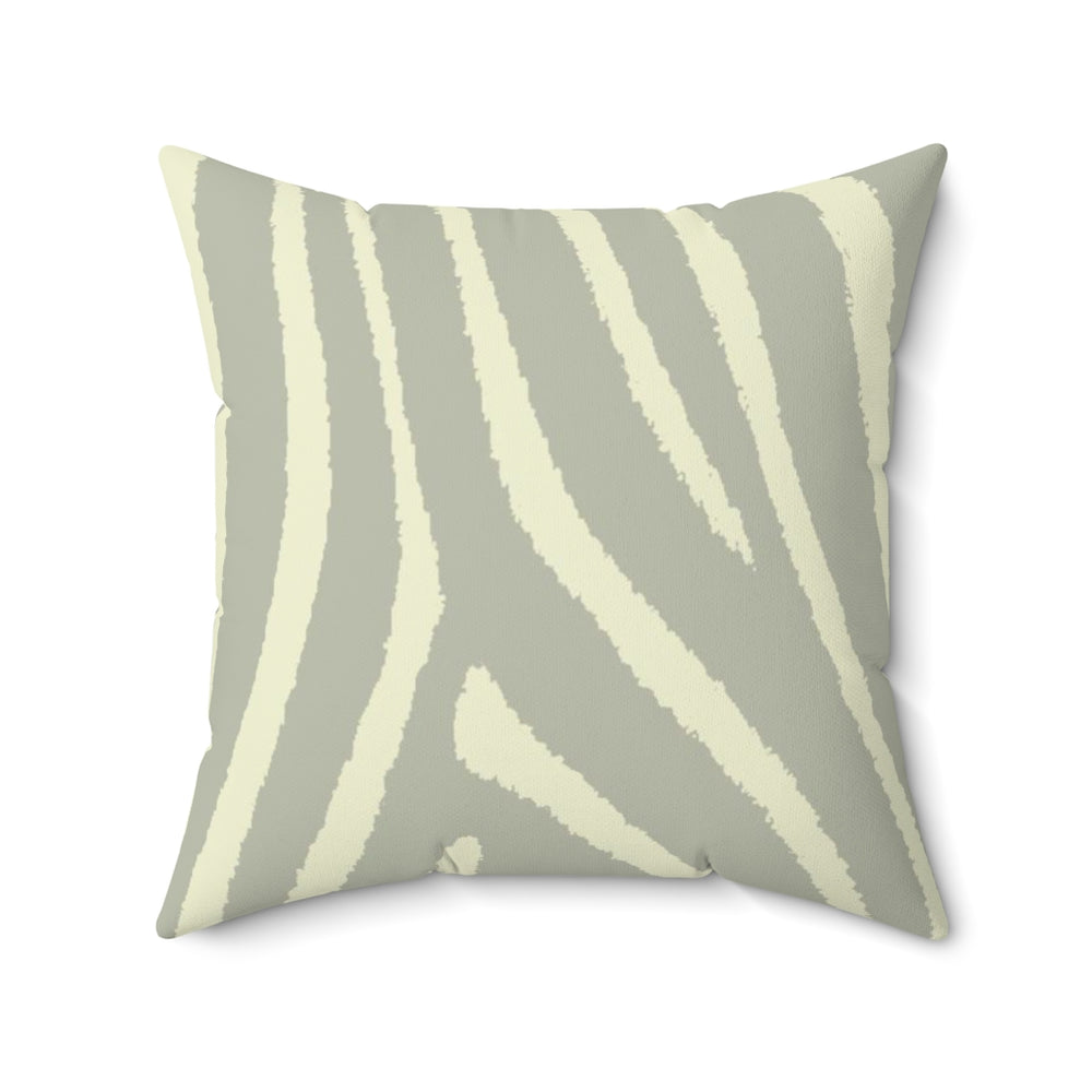 Warm Gray Zebra Pillow - GLOBAL+ART+STYLE
