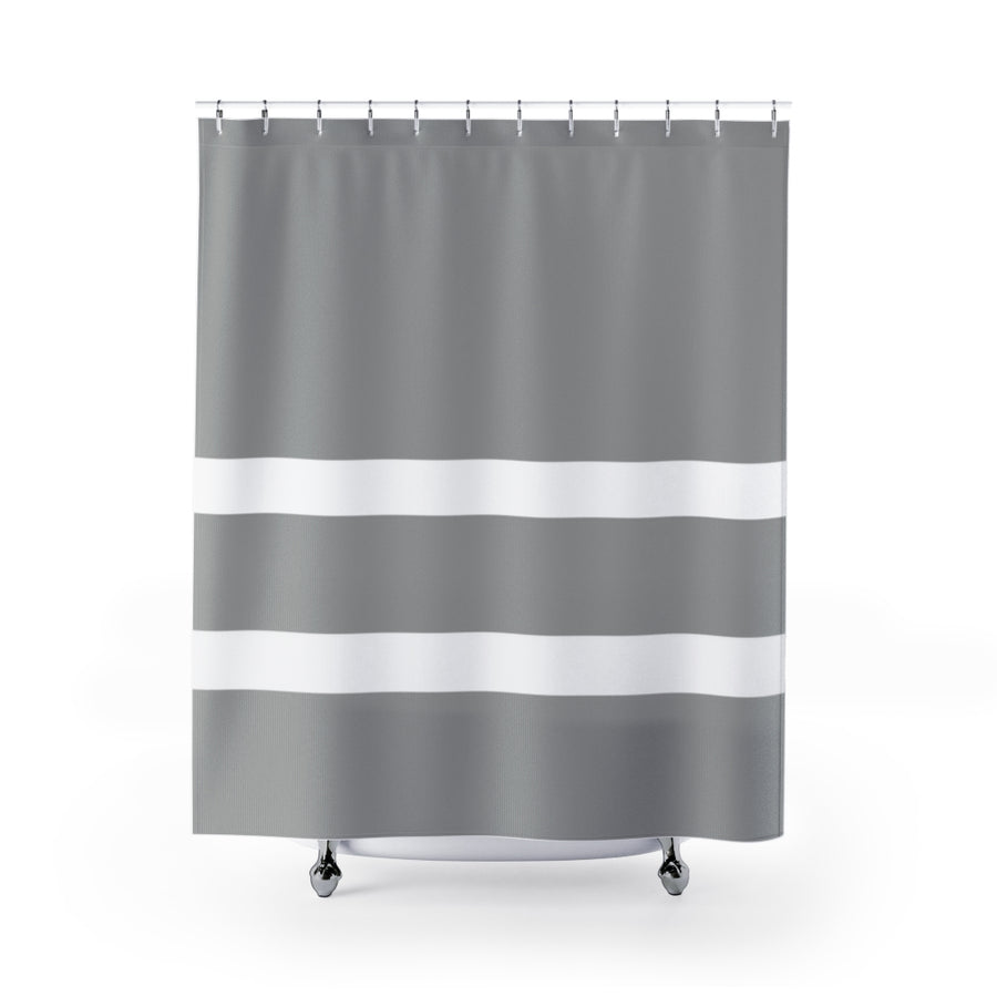 Gray Classic Shower Curtain - GLOBAL+ART+STYLE